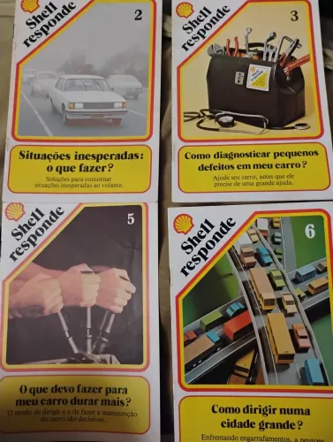 Lote de 11 livretos informativos Shell Responde anos 80 em bom estado