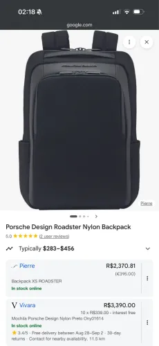 Mochila Porsche Design Roadster Nylon Backpack