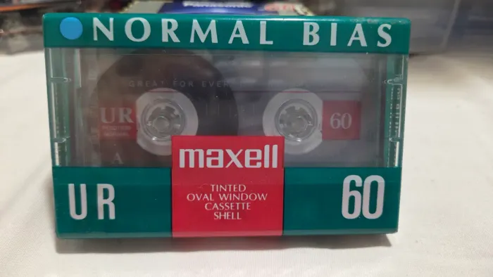 Fita Cassete K7 Maxell UR 60 Normal Bias Nova Lacrada Vintage