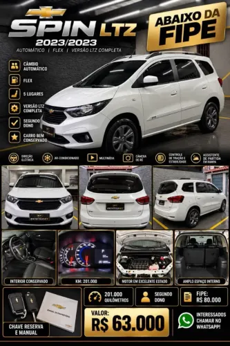 Chevrolet Spin LTZ 1.8 8V Econo.flex 5P Aut. 2023