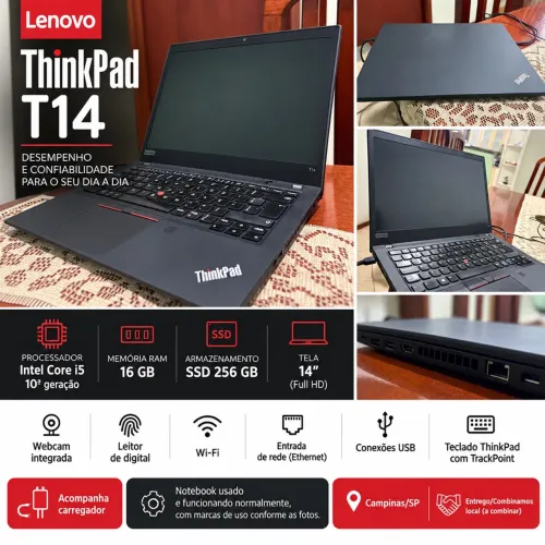 Notebook Thinkpad - T14 Lenovo seminovo