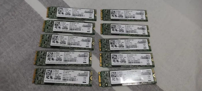 Lote 3 ssd adata sata 256gb m2