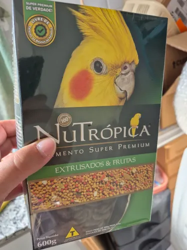 Ração premium para calopsitas marca nutrópica 600g