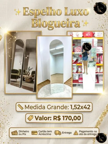 ESPELHO BLOGUEIRA LUXO 