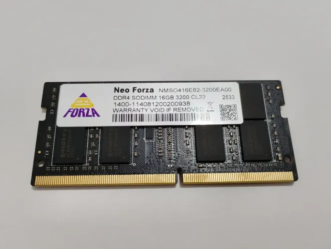 Memória RAM DDR4 16Gb 3200MHz notebook aceito troca em uma de 8Gb com volta
