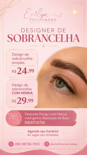 Design de sobrancelha