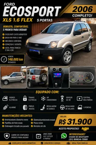 Ford Ecosport XLS 1.6/ 1.6 Flex 8V 5P 2006