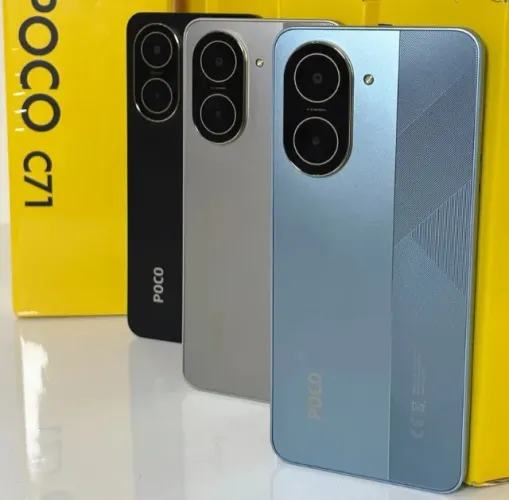 Poco C71 (4G) 128/4 Preto Azul Dourado novo 6 meses de garantia