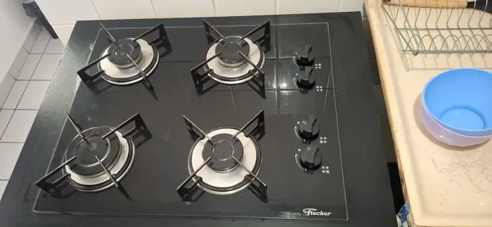 FOGÃO COOKTOP 4 BOCAS C/BALCÃO