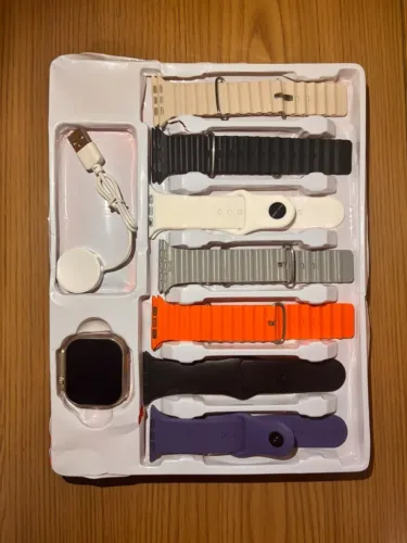 Relógio Inteligente Smartwatch Bluetooth com Monitor de Saúde e Pulseira de Silicone
