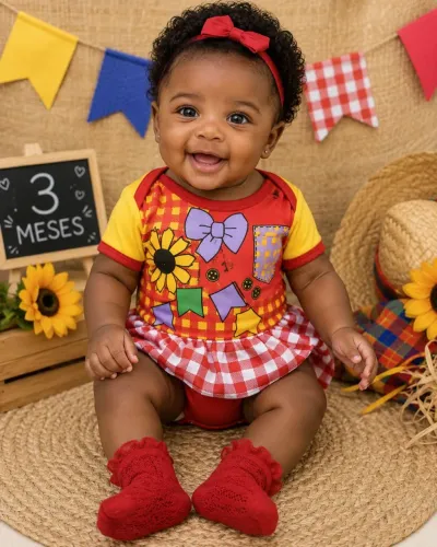 ? Body junino para babys <br>Corre garantir o look do arraial ?