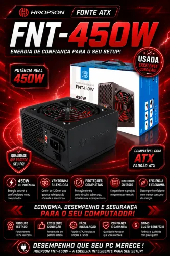 Fonte Hoopson ATX FNT-450W