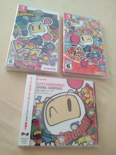 Coleção Super Bomberman R Nintendo Switch lacrados!