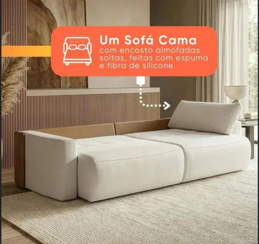 Vendo sofá cama com molas ensacadas molas aspiras  direito da fábrica 