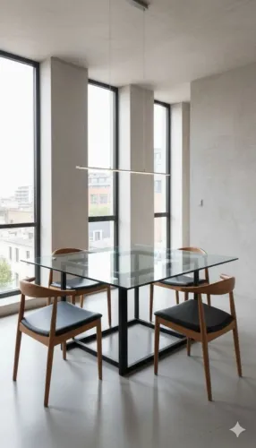 Vidro temperado grande de mesa