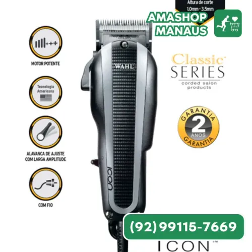 Maquina De Cortar Cabelo Icon Professional Series Potente