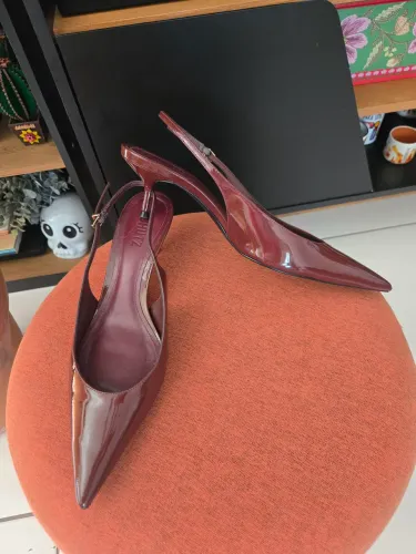 Scarpin couro verniz Schutz