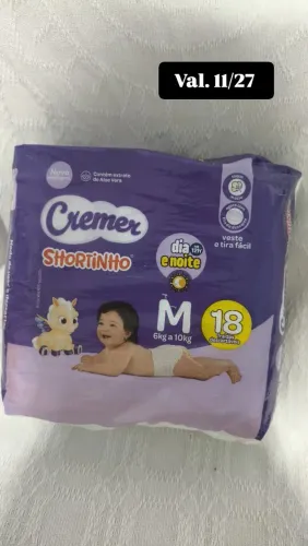 Fralda Creme M 18 unidades