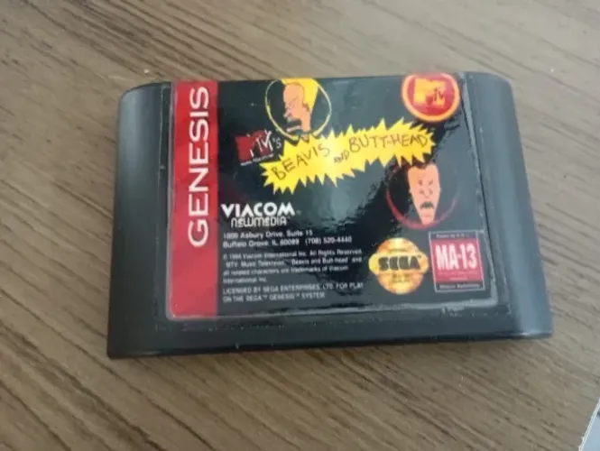 CARTUCHO BEAVIS AND BUTT-HEAD - MEGA DRIVE - ORIGINAL