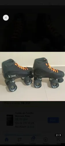 Patins Traxart tradicional n.36 (troco inline)