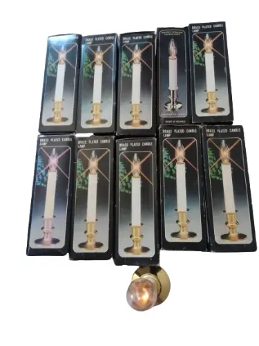 Vela a pilha artificial castiçal luminária com base