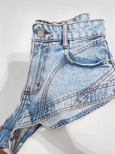 short jeans bluesteel hot pant azul 40