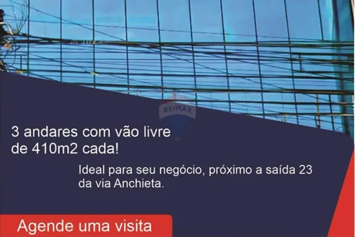Prédio/Sala Comercial no Bairro Ferrazópolis - São Bernardo do Campo, 410m2 por andar