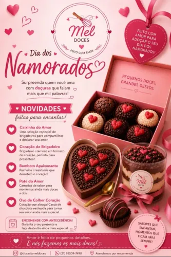 Doces dia dos namorados 