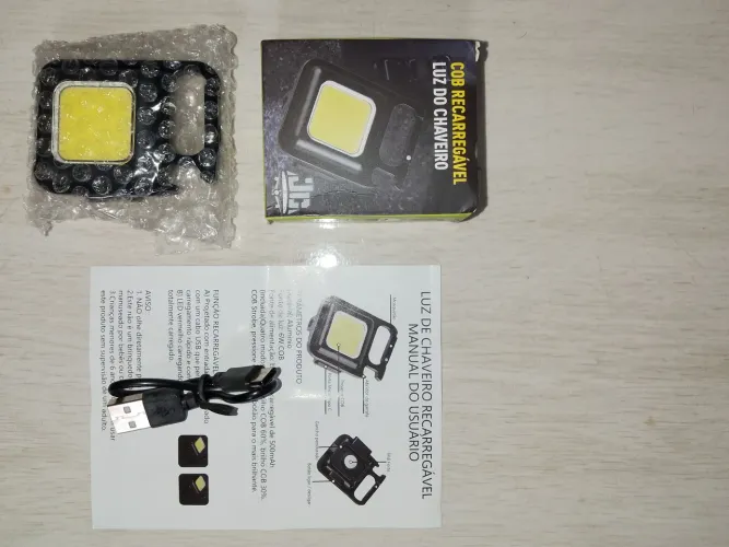 Mini lanterna recarregável usb