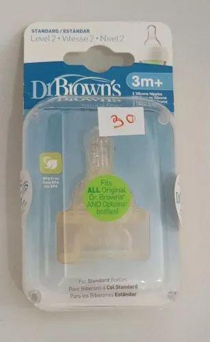 Bicos de silicone Dr. Brown's Natural Flow de Nível 2