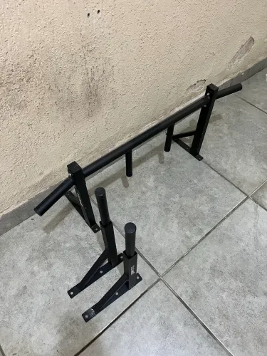 Kit Barra Fixa + Paralelas Dip de Parede | BlackWolf