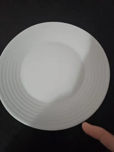Pratos de sobremesa vidro  brancos