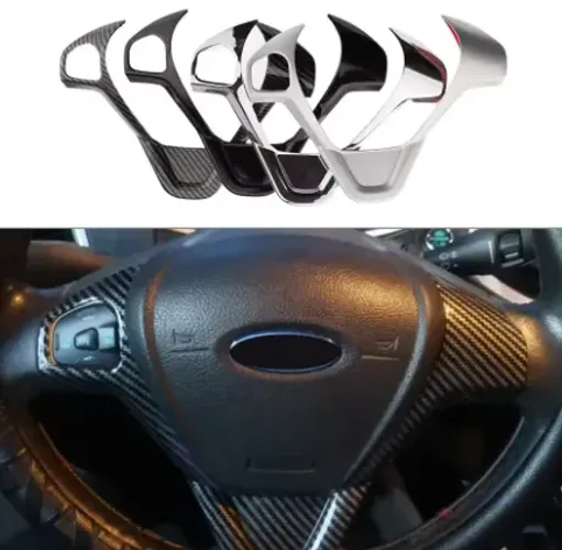 Para ford fiesta mk7 2009 - 2017 ecosport 2012-2017 painel do volante decoração capa guarn