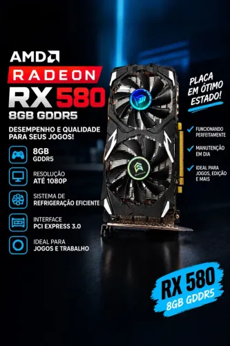 Placa de vídeo- Rx 580 8gb