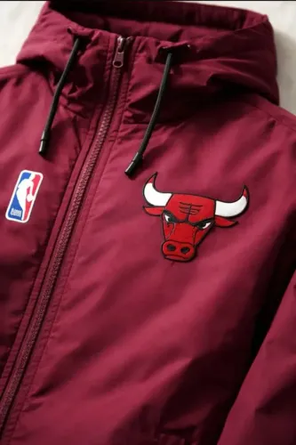Jaqueta New Era Chicago Bulls Nba Blusa Com Forro E Capuz