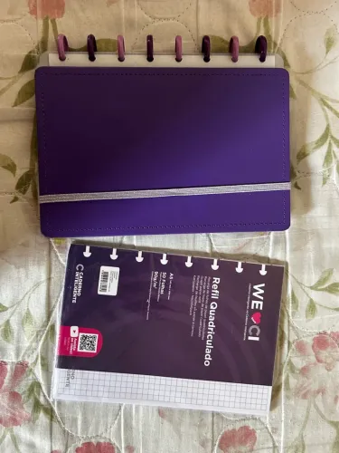 Caderno Inteligente roxo A5 + Refil