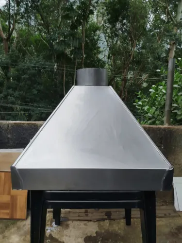 Coifa em aço inox - 77cm x 65cm