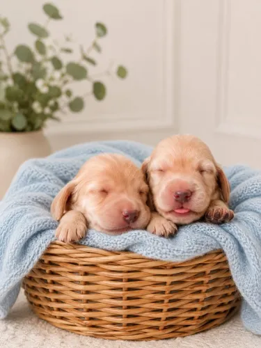 Dachshund Miniatura Creme Pelo Longo 