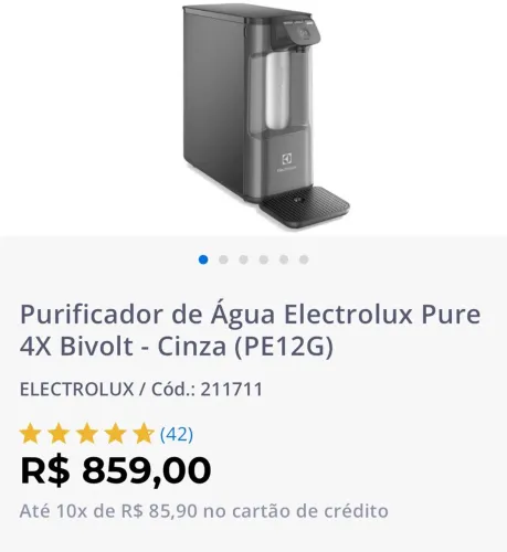 PURIFICADOR DE ÁGUA (BEBEDOURO)