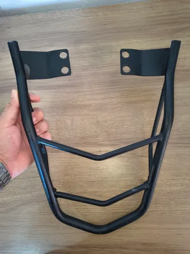 Suporte Bagageiro Churrasqueira Mottu Tvs Sport 110i Preto Fosco<br>