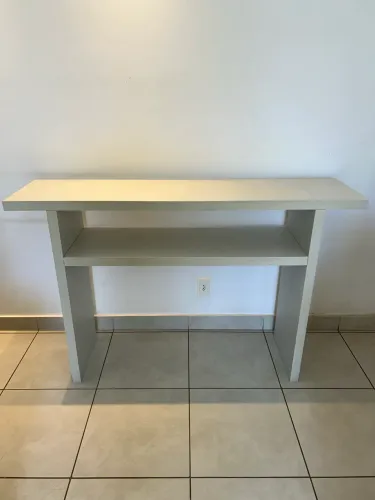 APARADOR MESA CONSOLE MDF CLARO 1,20M P/ SALA E HALL