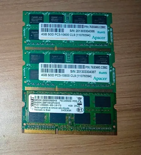 3 Armazenamento para notebook Ddr3 4GB