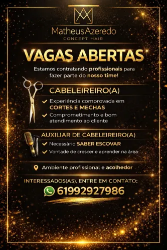 CONTRATA CABELEIREIRO,AUXILAR DE CABELEIREIRO E MANICURE