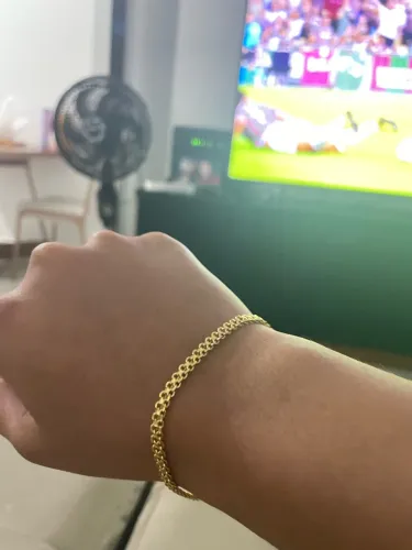 Pulseira banhada a ouro 18k