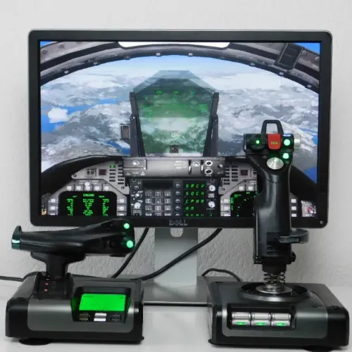 Sistema De Controle De Voo Usb Saitek X52 Pro