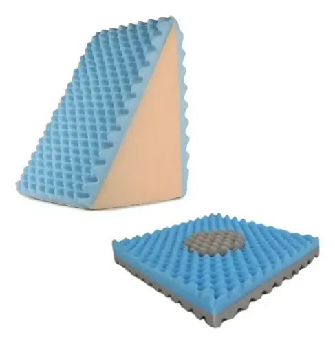 Kit Travesseiro Encosto Triangular + Almofada Caixa De Ovo