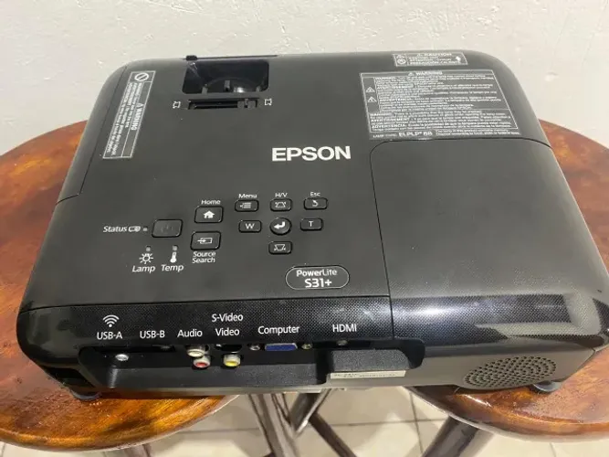 PRA VENDER!! PROJETOR TOP DE LINHA EPSON POWERLITE S31+