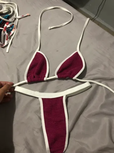 Biquíni rosa tamanho M