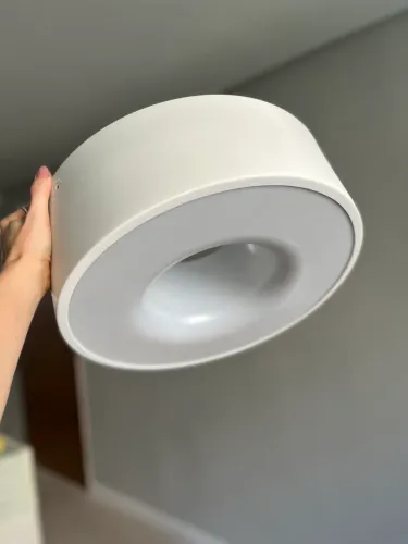 Plafon Sobrepor Redondo Branco 40cm diâmetro 
