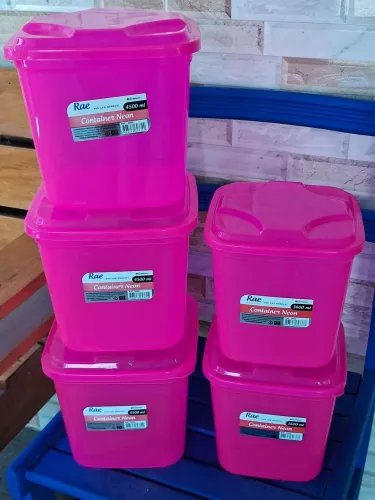 Kit mantimentos 5 potes